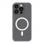 Connect Apple iPhone 14 Pro Skaidrus Dėklas su Magnetais ir Apsauga Kamerai