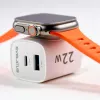 Evelatus 2 in 1 Įkroviklis 20W Max USB-C+USB-A:15W Max USB-C+USB-A+Belaidis:15W+2W 17W Max Baltas