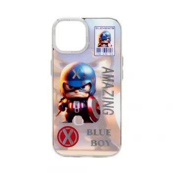 iLike Apple iPhone 15 PC Silicone Case Blue