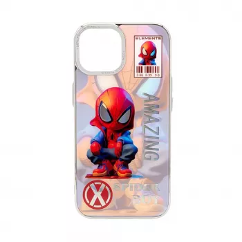 iLike Apple iPhone 15 PC Silicone Case Spider Boy