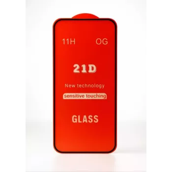 iLike Apple iPhone 16 Plus Full Glue 21D Grūdinto stiklo ekrano apsauga (2 vnt.) Juoda