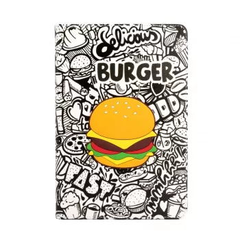 iLike Samsung Galaxy Tab A8 10.5 (2021) Tablet Case Design SM-X200/SM-X205 Burger