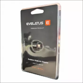 Evelatus UltraLink OTG Adapter USB-C į USB 3.0 5V 3A 5 Gbps Juodas