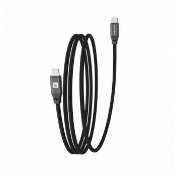 Evelatus E-Mag Power 60W USB-C į USB-C magnetinis laidas 1,2 m juodas