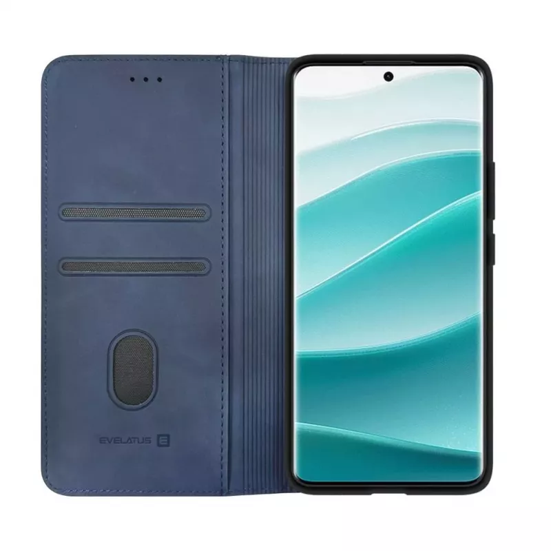 Evelatus Xiaomi Redmi Note 14 Pro 4G / Poco X7 Book Case Dark Blue