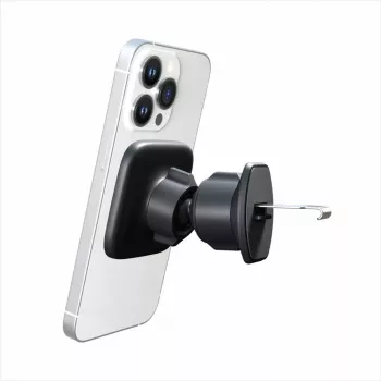 EVELATUS Automobilio oro kondicionieriaus ventiliacijos grotelių laikiklis su MagSafe C2+KAC001 Juodas