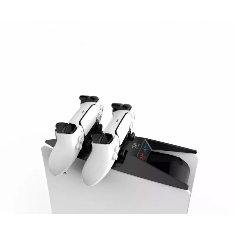 iLike P-5 Dvigubo ir greito įkrovimo stotelė „Sony PlayStation 5“ PS5 valdikliams, juoda
