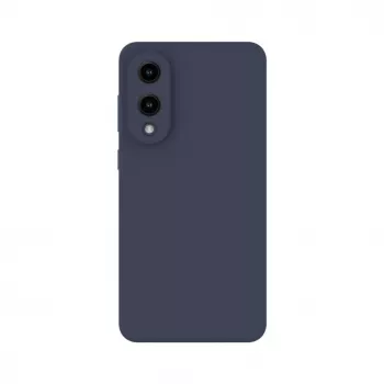 Evelatus Samsung Galaxy S25 Edge Premium Magnetic Soft Touch Silicone Case Midnight Blue
