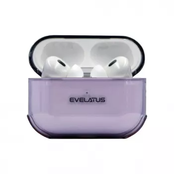 Evelatus Apple AirPods Pro TPU Protective Case Transparent Purple