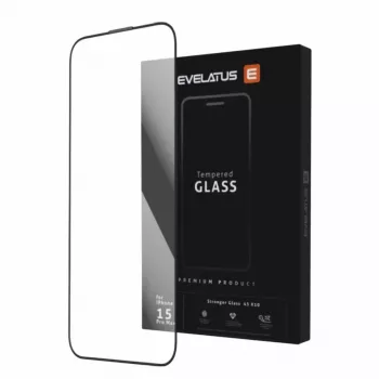 Evelatus Samsung Galaxy S26 Edge / S26 Plus Corning Gorilla Glass Anti-Static 3D Full Cover 10X Stronger Screen Protector Black