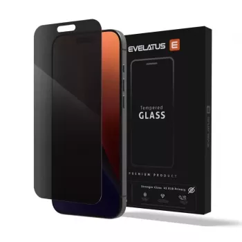 Evelatus Samsung Galaxy S26 Privacy Corning Gorilla Glass Anti-Static 3D Full Cover 10X Stronger Black