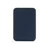 Evelatus Universal PU Leather Wallet su MagSafe tamsiai mėlyna