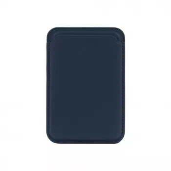 Evelatus Universal PU Leather Wallet su MagSafe tamsiai mėlyna