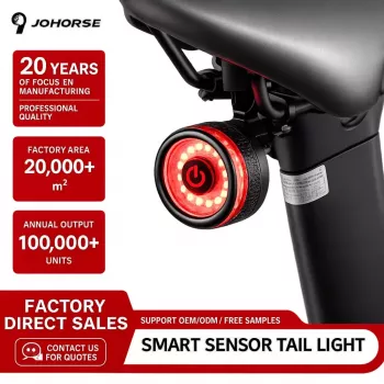 iLike Smart Bike Tail Light, USB Rechargeable LED Bicycle Rear Light with Brake Sensor, Auto Sleep Mode & Vibration Wake-Up