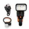 iLike JOHORSE USB įkraunamas dviračio priekinis žibintas, 400LM LED, dviejų spindulių, aliuminio korpusas, baterijos indikatorius, atsparus vandeniui