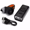 iLike JOHORSE USB įkraunamas dviračio priekinis žibintas, 400LM LED, dviejų spindulių, aliuminio korpusas, baterijos indikatorius, atsparus vandeniui