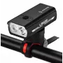 iLike JOHORSE USB įkraunamas dviračio priekinis žibintas, 400LM LED, dviejų spindulių, aliuminio korpusas, baterijos indikatorius, atsparus vandeniui