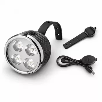 iLike Rechargeable Bike Headlight with 120dB Horn, 280 Lumens, 4 Light Modes, USB Rechargeable, Wireless Remote Control