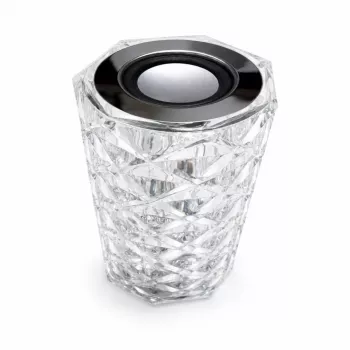 iLike Crystal Touch RGB LED lempa su Bluetooth garsiakalbiu, aplinkos naktine šviesa, nuotolinio valdymo pulteliu