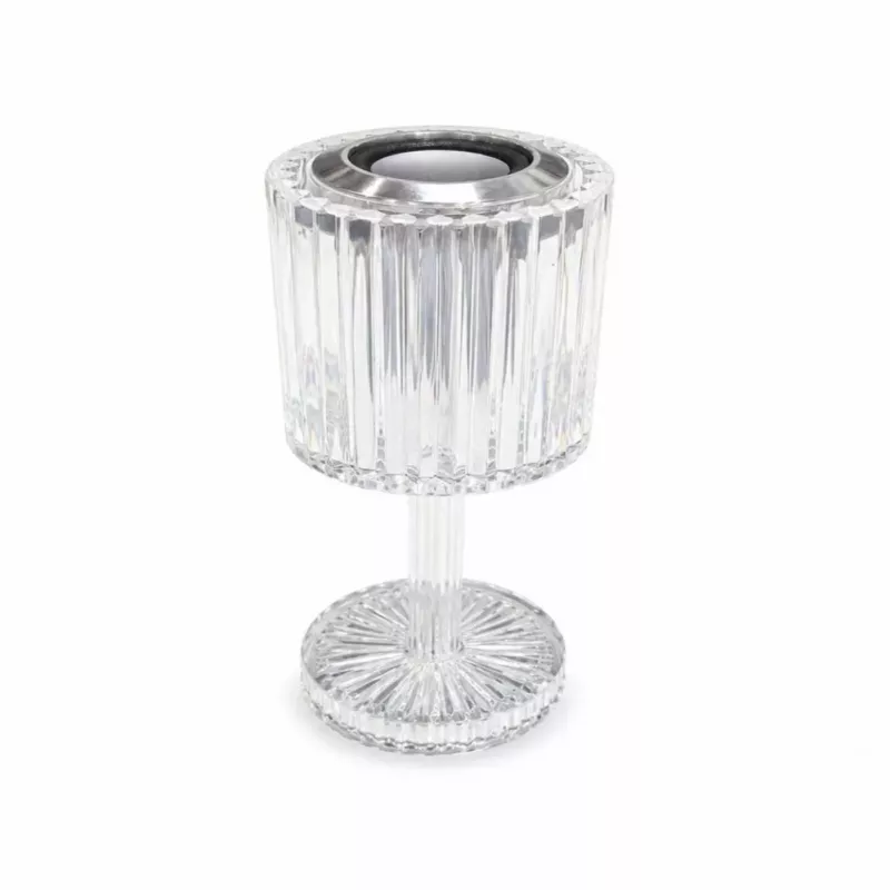 iLike Crystal Touch RGB LED stalinė lempa su Bluetooth garsiakalbiu, naktine šviesa ir nuotolinio valdymo pulteliu