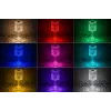 iLike Crystal Touch RGB LED stalinė lempa su Bluetooth garsiakalbiu, naktine šviesa ir nuotolinio valdymo pulteliu