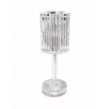 iLike Crystal Touch RGB LED stalinė lempa su Bluetooth garsiakalbiu, naktine šviesa ir nuotolinio valdymo pulteliu