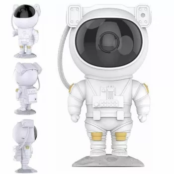 iLike A1 Astronaut 360° besisukanti galva Žvaigždėto dangaus ir ūko projektorius su nuotolinio valdymo pulteliu