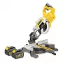 DEWALT DCS777T2-QW 216mm 54V XR FLEXVOLT belaidis kampinis pjūklas su 2 x 6.0Ah baterijomis, greituoju įkrovikliu ir 40 dantų TCT disku