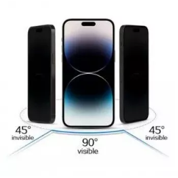iLike Samsung Galaxy A34 5G Grūdinto stiklo privatumo apsauginė plėvelė, juoda