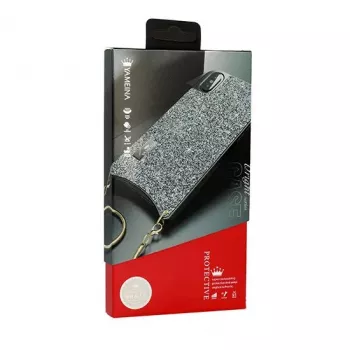 Yameina Apple iPhone XR Shiny Case BAG Sidabrinis
