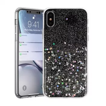 Vennus Apple iPhone X/XS juodas silikoninis dangtelis