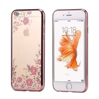 iLike Xiaomi Redmi Note 8 / Redmi Note 8 2021 Back Case FLOWER Rose Gold
