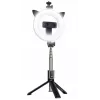 iLike Selfie Handle Tripod and Ring Light Bluetooth Black
