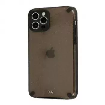 iLike Apple iPhone 12 Pro Armor Glitter Case Black