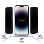 iLike Apple iPhone 16 Pro Max Grūdinto stiklo privatumo apsauga juoda