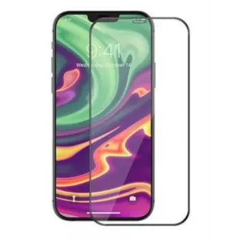 iLike Samsung Galaxy S23 kietas keraminis grūdinto stiklo ekrano apsauginis stiklas juodas