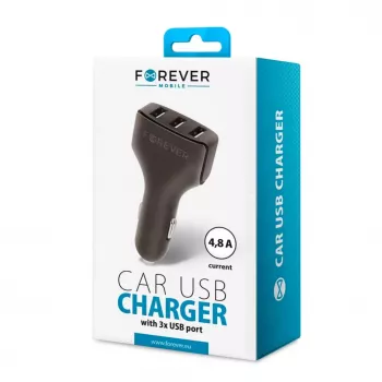 Forever Universal Triple USB Car Charger CC-05 4.8A Juoda