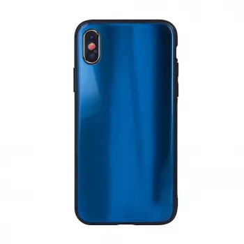 iLike Apple iPhone 7 Plus / iPhone 8 Plus Aurora Glass Case Dark Blue