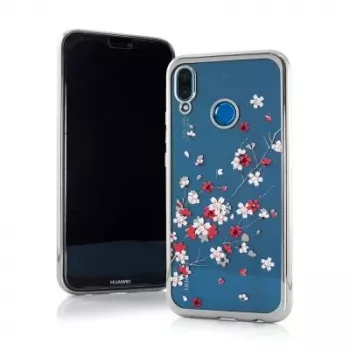 iLike Apple iPhone XR Flower Back Case - Skaidrus su įvairiaspalvėmis gėlėmis, TPU apsauginis dėklas