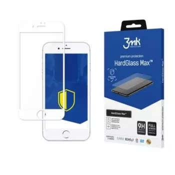3MK Apple iPhone 7 HardGlass Max White grūdinto stiklo apsauginė plėvelė