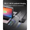 ICY BOX IB-PS2401 Diamond Charge 2401 GaN įkrovimo stotis su LCD ekranu, 240 W