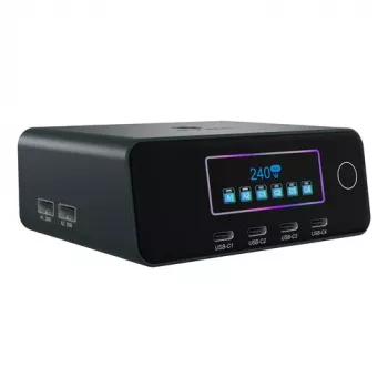 ICY BOX IB-PS2401 Universalus AC Greitkrovikis 90W Juodas