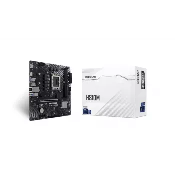 BIOSTAR H810MTE 2.0 pagrindinė plokštė, Intel H810, LGA 1700, DDR4, Micro ATX