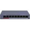 Hikvision DS-3E0109P-E/M(C) 9-Portų Fast Ethernet PoE komutatorius, 8 PoE prievadai, 65W biudžetas, nevaldomas
