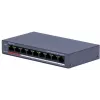 Hikvision DS-3E0109P-E/M(C) 9-Portų Fast Ethernet PoE komutatorius, 8 PoE prievadai, 65W biudžetas, nevaldomas