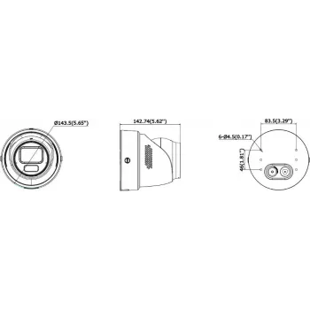Hikvision Smart Hybrid Light su ColorVu motorizuotu varifokaliniu objektyvu (DS-2CD2H47G3-LIZS2UY/SL(2.8-12mm))
