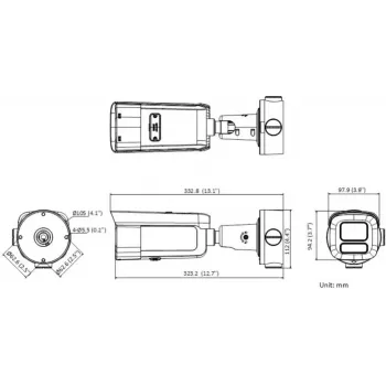 Hikvision Pro Series with AcuSense DS-2CD2683G2-LIZS2U(2.8-12mm) Bullet IP Security Camera Outdoor 3840 x 2160 pixels Ceiling/Wall