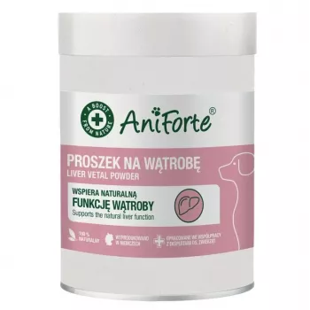 AniForte Liver Vital milteliai šunims – kepenų palaikymo papildas – 100g