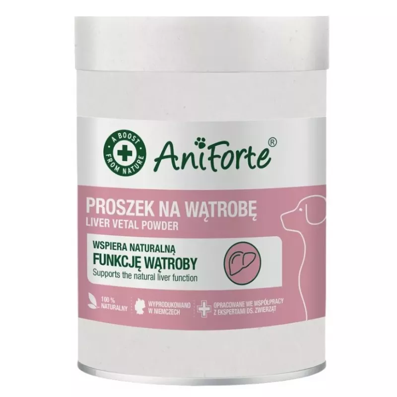 AniForte Liver Vital milteliai šunims – kepenų palaikymo papildas – 100g