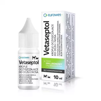 EWE EUROWET Vetaseptol valomieji lašai akims ir nosiai šunims bei katėms - 10 ml